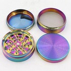 2 5 Inch 4 Piece Large Metal Dry Herbal Herb Spice Smoke Tobacco Grinder Crusher