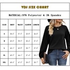 Women s Waffle Tops Long Sleeve Shirts Casual Fall Crew Neck Pullover Solid Tee