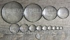 Round Glass Cabochons - Clear - 1 2  To 3  Diameter - Transparent Dome Cabs
