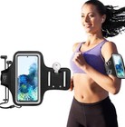 Gym Running Sports Cell Phone Arm Band For Iphone 15 14 Pro 13 Pro Max Up To 7 