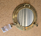 Antique Nautical Brass Finish Porthole Mirror Home Wall Decorative Designer