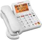 At t Cl4940 Corded Phone Answering Machine Backlit Display Extra Large Buttons