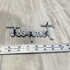 Oem 1966 Pontiac Tempest Script Fender Emblem Badge Ornament Chrome 7586905