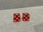 Vintage 60s 70s Pair Of Dice From Dunes Casino Las Vegas Bullseye Pattern Match