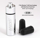 Blackout Soft Foam Earplugs  7 Pair With Travel Case - 32 Db Highest Nrr  Comfor