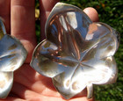 Lot 2 Vintage   Tiffany   Co    Sterling Nut Dish Dishes   Leaf Shape 