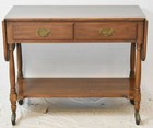 Henkel Harris Mahogany Sideboard Serving Drop Leaf Table On Casters  29 Stain