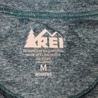 Rei Jacket Womens Medium Green 1 2 Zip Mock Neck Outdoor Hiking Casual Pullover