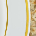 10 Pcs 12 Oz Plastic White With Gold Trim 7  Bowls Party Wedding Sale
