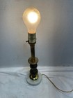 Vintage Brass Marble Candlestick Table Lamp Light 13 