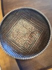 Antique Chinese Handwoven Rice Basket On Footed Pedestal From 1880 Qing Dynasty