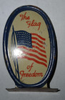 Cracker Jack Lot 428 - The Flag Of Freedom Tin Standup 1940s