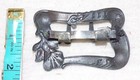 Fab Antique Art Nouveau Edwardian Vtg Silver Floral Metal Dress Gown Belt Buckle