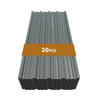20 Pcs 42 52x18 9   Corrugated Galvanized Metal Roofing Panels Waterproof Metal