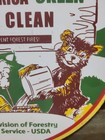 Vintage Smokey Bear Porcelain Sign Old Us Forest Service Usda America Fire Camp
