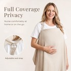 Muslin Nursing Cover For Baby Breastfeeding  Breathable 100  Cotton Breastfee   