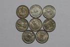 India 1 Rupee - 8 Coins Collection B49  1430