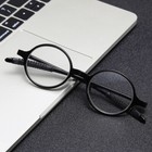 1pk Mens Unisex Round Frame Reading Glasses Clear Lens Readers For Small Faces