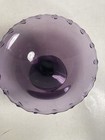 Purple Glass Fostoria Century Compote  Purple Amethyst Pedestal Bowl