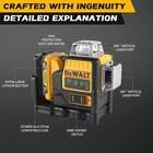 Dw089lg 12v Green Line 3 X 360 Degree Laser Level Laser Battery   Charger
