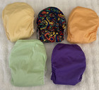 Bum Genius Original Pocket Cloth Diapers Lot 5 Baby Unisex