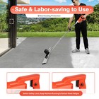 48w Cordless Concrete Vibrators Surface Power Trowel W  59  Screed Blade Rulder
