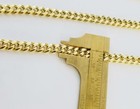 Real 14k Yellow Gold 6mm Royal Miami Cuban Link 22  Chain Necklace Box Lock