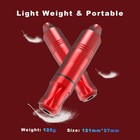 Tattoo Kit With Red Rotary Machine Set Including Power Supply Needles Color Inks