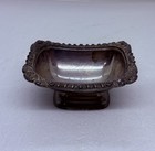 Rare Barker Ellis Silver Plated Footed Bowl Dish Signed England 4    Ornate Art Bb