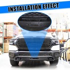 Nixon Offroad Bumper Winch Plate Winch Mounting Plate With Flip-up Licence Plate