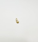 14k Solid Yellow Gold 3mm Teeny Tiny -very Small Beveled Heart Charm Pendant