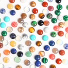 6 8 10mm Natural Stone Round Cab Cabochon Beads Flatback For Jewelry Making