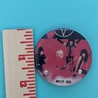 Vintage Motley Crue Button Pinback 2 25  Badge 1983 Satd 80s Band Metal Rock Pin