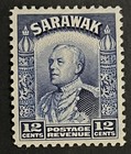Travelstamps  1934 Sarawak Stamps Sc  121 - 12c  Sir Charles V  Brooke Mint Mogh