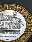 Red Garter Limited Edition Ten Dollar Gaming Token   999 Fine Silver Strike Rare
