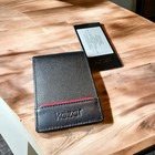 Kazar Italian Bi-fold Leather Wallet Black