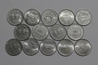 India 1 Rupee - 14 Coins Collection B49  1435