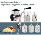Rotary Coconut Shredder Cheese Grater Manual Vegetable Grinder Stainless Steel