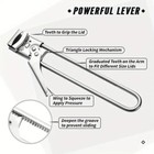 Adjustable Multifunctional Stainless Steel Can Opener Jar Lid Gripper Kitchen