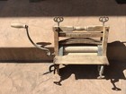 Antique Vtg Hackett Gates Hurty Clothes Crank Wringer Wood Enclosed Cog Works
