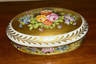 French Hand-painted Ornate Porcelain Box Possible Antique Serves limoges Style
