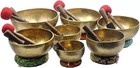 4-8  Chakra Healing Tibetan Singing Bowl-hand Hammered Set Of Seven Bowls