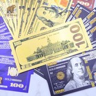Lot 50 Pcs Mixed Colors  100 Dollar Money Banknotes Crafts Gift Prop Game New