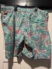 St  John s Bay Men s Xxl Swim Shorts Colorful Lobster Lemon Print Elastic Waist