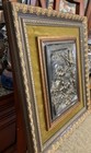Antique Rare Brass Bas Relief   seesaw   jeanfragonard Signed Custom Framed Sungott