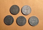 Panama 5 Centesimos Coins  All 1929  Group Lot Of  5   Mostly Xf Examples