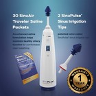 Sinupulse Traveler With 30 Sinuair Packets - Cordless Pulsating Nasal Irrigat   