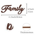 Cutout Sign Family Letter Wooden Wall Art Decor Wood Word Sculpture Signs Rus   