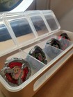 Beyblade X Deck Box  fits 4 Beyblades   pink  Blue  Or Green 