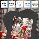 Pack Of 10 Black white Picture Mats For 5x7 8x8 8x10 11x14 12x12 16x20 Photos